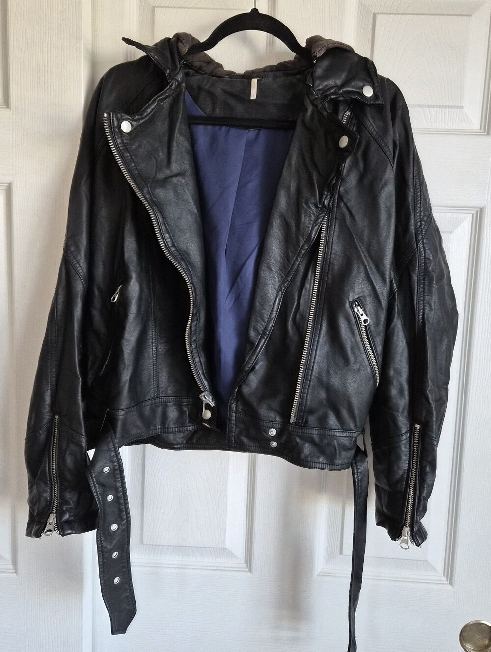Free People Faux Leather Moto Jacket